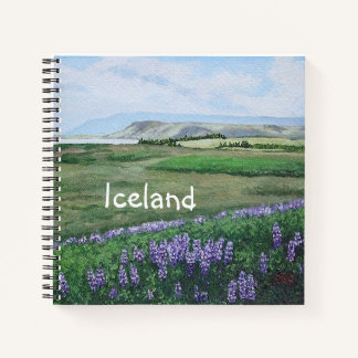Summer in Iceland Pola.B.アレックス絵画風景 ノートブック
