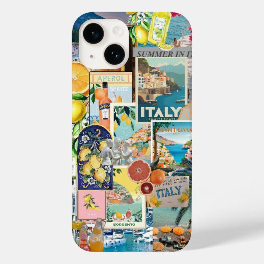 Summer In ITALY, Fruity European Summer Collage Case-Mate iPhoneケース (裏面)