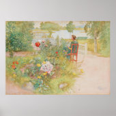 Summer in Sundborn by Carl Larsson ポスター (正面)