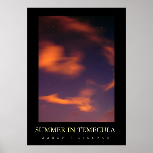 SUMMER IN TEMECULA ポスター (正面)