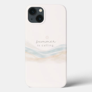 Summer Is Calling Minimal Aesthetic Case iPhone 13ケース