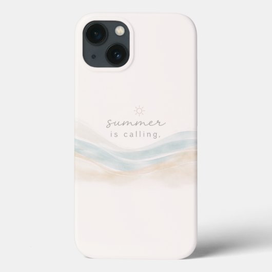 Summer Is Calling Minimal Aesthetic Case Case-Mate iPhoneケース (裏面)