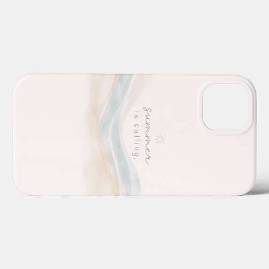 Summer Is Calling Minimal Aesthetic Case Case-Mate iPhoneケース (裏面 (横))