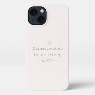 Summer Is Calling Minimal Aesthetic iPhone Case 13ケース