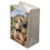  Summer Is In The Air, Poodle  ミディアムペーパーバッグ (正面アングル)