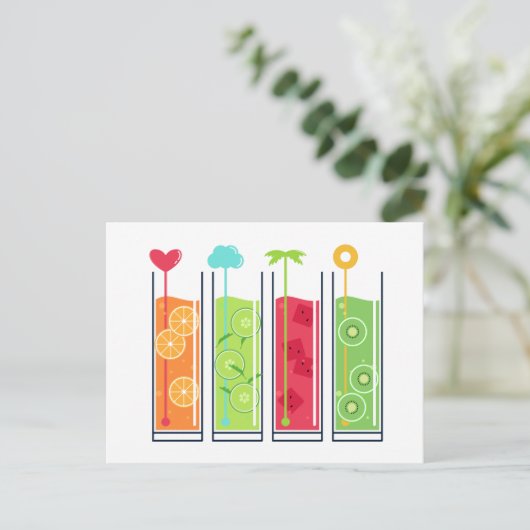 Summer Juices postcard ポストカード (スタンド正面)