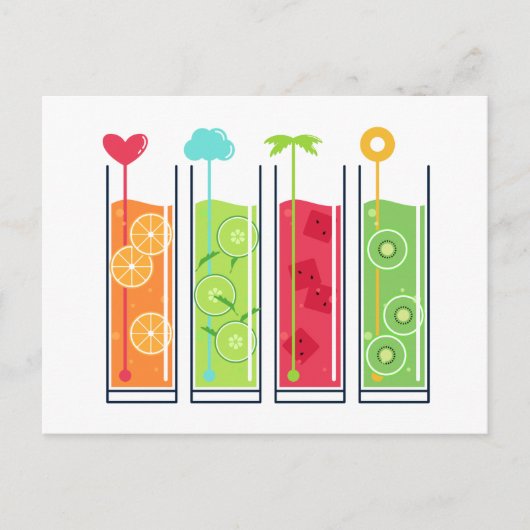 Summer Juices postcard ポストカード (正面)