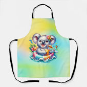 Summer Koala Sublimation Clipart-97702 エプロン (正面)