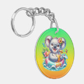 Summer Koala Sublimation Clipart-97702 キーホルダー (正面左)