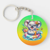 Summer Koala Sublimation Clipart-97702 キーホルダー (正面)