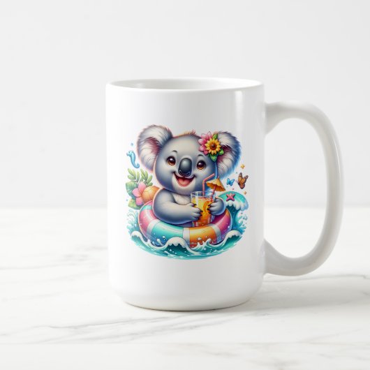 Summer Koala Sublimation Clipart-97702 コーヒーマグカップ (右)