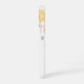 Summer Kokeshi Doll - Yellow Kimono Geisha Girl iPhone 16ケース (左側面)