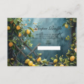 Summer Lemon Blossom Diaper Raffle エンクロージャーカード (正面)