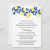 Summer Lemon Brunch Wedding  招待状 (正面)