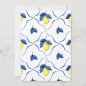 Summer Lemon Brunch Wedding  招待状 (裏面)