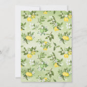 Summer Lemon & Lime Bridal Shower Invitation 招待状 (裏面)