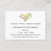Summer Lemon Real Estate QR Code 名刺 (裏面)
