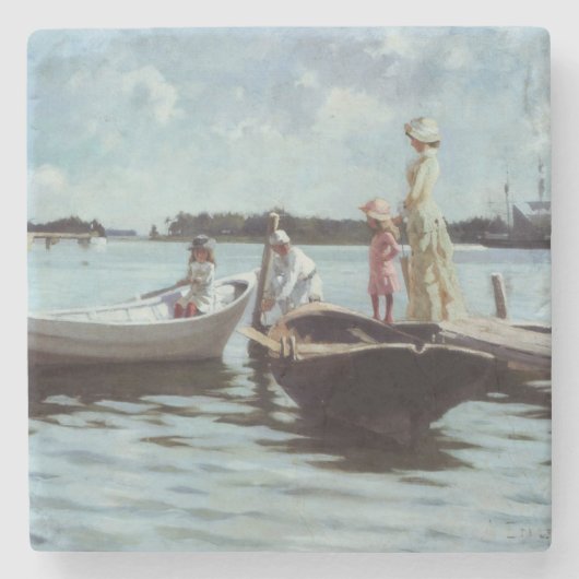 Summer Life in the Islelets (by Albert Edelfeel) ストーンコースター (正面)