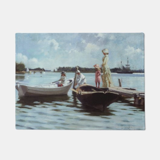 Summer Life in the Islelets (by Albert Edelfeel) ドアマット (正面)