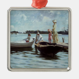 Summer Life in the Islelets (by Albert Edelfeel) メタルオーナメント