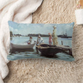 Summer Life in the Islelets (by Albert Edelfeel) ランバークッション (ブランケット)