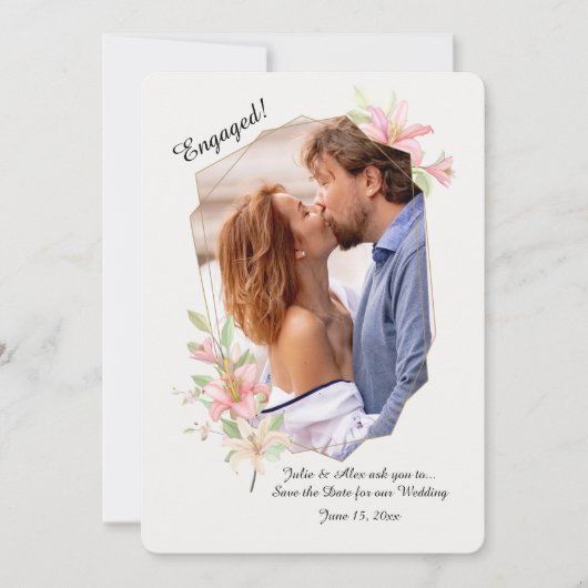 Summer Liliesフォトフレームの発表 案内状 (正面)