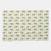 Summer Lily Floral Seamless Pattern キッチンタオル (横)