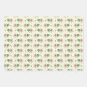 Summer Lily Floral Seamless Pattern ラッピングペーパーシート (正面2)