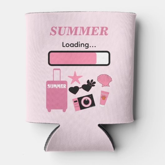Summer Loading Pink 缶クーラー (正面)