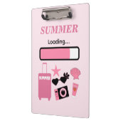 Summer Loading Pink Clipboard クリップボード (左)