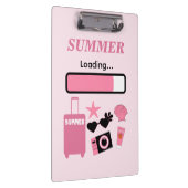 Summer Loading Pink Clipboard クリップボード (右)
