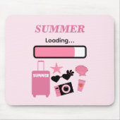 Summer Loading Pink Mousepad マウスパッド (正面)