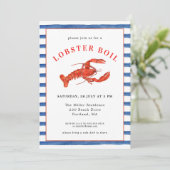 Summer Lobster Boil Seafood invitation 招待状 (スタンド正面)