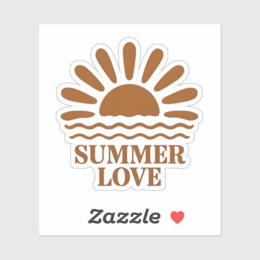Summer Love Minimalist Sticker シール (シート)