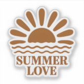 Summer Love Minimalist Sticker シール (正面)