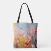 Summer Meadow – Expressive Abstract Wildflowers トートバッグ (裏面)