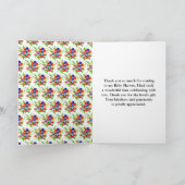 Summer Mixed Berries Baby Shower サンキューカード (内部)