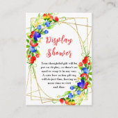 Summer Mixed Berries Baby Shower Display Shower エンクロージャーカード (正面)