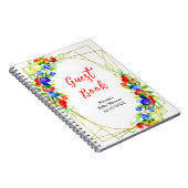Summer Mixed Berries Baby Shower Guest Book ノートブック (右側)