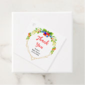 Summer Mixed Berries Baby Shower Thank You フェイバータグ (インサイチュ)