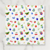 Summer Mixed Berries Baby Shower Thank You フェイバータグ (裏面)