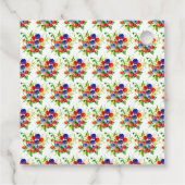 Summer Mixed Berries Baby Shower Thank You フェイバータグ (裏面)