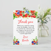 Summer Mixed Berries Birthday サンキューカード (スタンド正面)