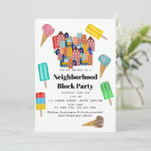 Summer Neighborhood BBQ Block Party 招待状 (スタンド正面)