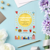 Summer Neighborhood Block Party アクリル招待状 (インサイチュ (ウェディング))