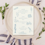 Summer New Englandのメ結婚ニュー メニュー<br><div class="desc">エレガントにデザインされたニューイングランドのメニューで、あなたの結婚式のレセプションや特別なイベントを高める。ニューインスパイアイギリの魅力と美しいで絶妙なイラストを提供するこのメニューは、あなたのダイニング体験に洗練されたtouchを追加。カード高品質ストックに印刷された私たちのメニューは豪華感じでプレゼンスタイリッシュションを提供する。詳細なニューイングランドをテーマにしたデザインは、イベントの美意識を補完し、食事の選択を明確に示す。グルメ料理から旬の名物まで、ニューイングランドのメニューは視覚と食楽しむの両方を楽しむことができる。</div>