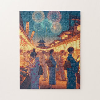 Summer Night in Kyoto – Festival Puzzle ジグソーパズル