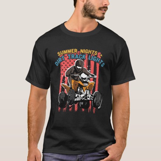 Summer Nights and Dirt Track Lights  For Kids ATV Tシャツ (正面)