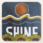 Summer Nights Painting by Alfred Fox スクエアペーパーコースター (正面)