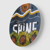 Summer Nights Painting by Alfred Fox ラージ壁時計 (傾斜)